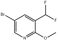 5-Bromo-3-(difluoromethyl)-2-methoxypyridine Struktur