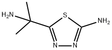 5-(1-amino-1-methylethyl)-1,3,4-thiadiazol-2-amine(SALTDATA: 3HCl) Struktur