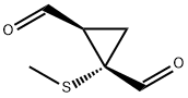 1,2-Cyclopropanedicarboxaldehyde, 1-(methylthio)-, (1S-cis)- (9CI) Struktur