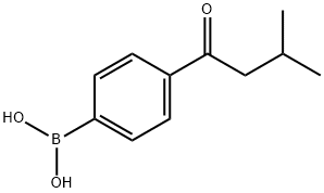 4-(3-Methylbutanoyl)phenylboronic acid Struktur