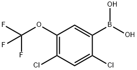 2,4-Dichloro-5-(trifluoromethoxy)phenylboronic acid Struktur