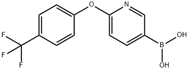 2-(4-TrifluoroMethylphenoxy)pyridine-5-boronic acid Struktur