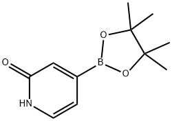 4-(4,4,5,5-Tetramethyl-1,3,2-dioxaborolan-2-yl)pyridin-2-ol Struktur