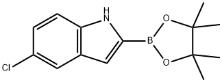 5-Chloroindole-2-boronic acid pinacol ester Struktur