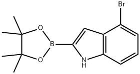 4-Bromo-1h-indole-2-boronic acid pinacol ester Struktur