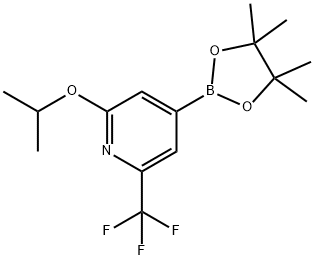 2-異丙氧基-6-三氟甲基吡啶-4-硼酸頻那醇酯, 1256359-31-5, 結(jié)構(gòu)式