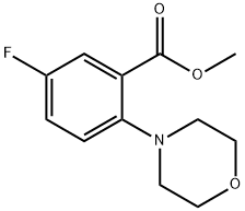 Methyl 5-Fluoro-2-Morpholinobenzoate Struktur