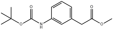 Methyl N-Boc-3-aMinophenylacetate Struktur