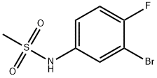 N-(3-Bromo-4-fluorophenyl)methanesulfonamide Struktur