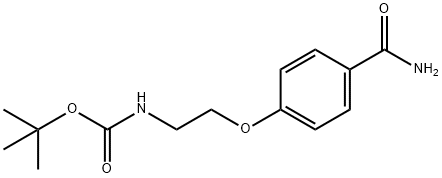 4-[2-(Boc-aMino)ethoxy]benzaMide Struktur