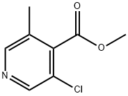 4-Pyridinecarboxylic acid, 3-chloro-5-Methyl-, Methyl ester Struktur