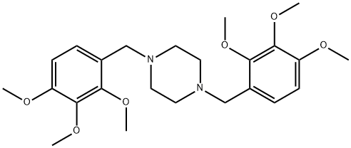 1,4-Bis(2,3,4-triMethoxybenzyl)piperazine Struktur