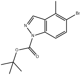 1-Boc-5-broMo-4-Methyl-1H-indazole Struktur