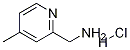 (4-Methylpyridin-2-yl)MethanaMine hydrochloride Struktur