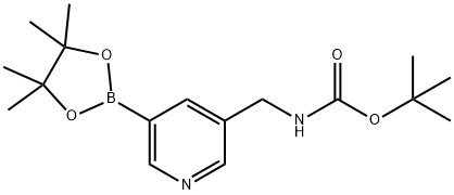 3-(N-Boc-aminomethyl)pyridine-5-boronic acid pinacol ester Struktur