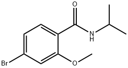 4-Bromo-N-isopropyl-2-methoxybenzamide Struktur