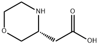 (R)-Morpholin-3-yl-acetic acid Struktur