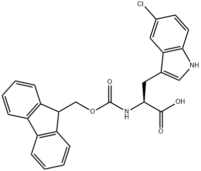 Fmoc-5-chloro-L-tryptophan Struktur