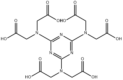 ([4,6-BIS-(BIS-CARBOXYMETHYL-AMINO)-[1,3,5]TRIAZIN-2-YL]-CARBOXYMETHYL-AMINO)-ACETIC ACID Struktur