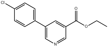 Ethyl 5-(4-chlorophenyl)pyridine-3-carboxylate Struktur