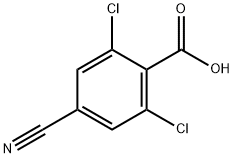 2,6-Dichloro-4-cyanobenzoic acid Structure