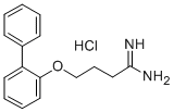 4-(2-Biphenylyloxy)butyramidine hydrochloride Struktur