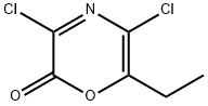 2H-1,4-Oxazin-2-one,  3,5-dichloro-6-ethyl- Struktur