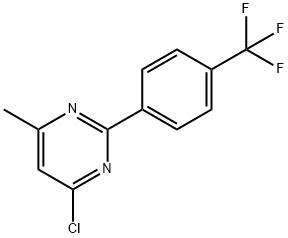 4-CHLORO-6-METHYL-2-[4-(TRIFLUOROMETHYL)PHENYL]PYRIMIDINE Struktur