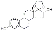 17,17-Ethylenedioxy-1,3,5(10)-estratriene-3,16α-diol-d5 Struktur