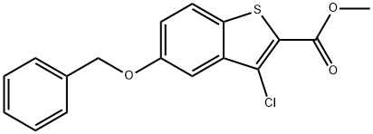 Methyl 5-(benzyloxy)-3-chlorobenzo[b]thiophene-2-carboxylate Struktur