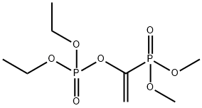 Phosphoric acid 1-(dimethoxyphosphinyl)ethenyldiethyl ester Struktur