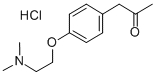 2-Propanone, 1-(4-(2-(dimethylamino)ethoxy)phenyl)-, monohydrochloride Struktur