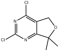 2,4-Dichloro-7,7-diMethyl-5,7-dihydrofuro[3,4-d]pyriMidine Struktur