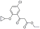 Ethyl 3-(5-chloro-2-cyclopropoxyphenyl)-3-oxopropanoate Struktur