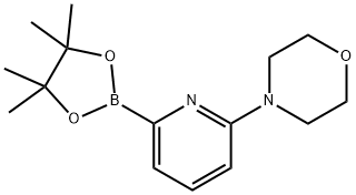 4-(6-(4,4,5,5-tetraMethyl-1,3,2-dioxaborolan-2-yl)pyridin-2-yl)Morpholine Struktur