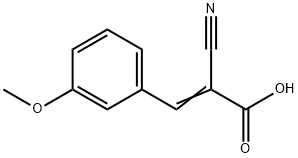 2-CYANO-3-(3-METHOXY-PHENYL)-ACRYLIC ACID Struktur