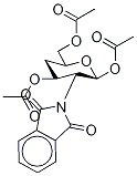 Acetyl 2-Deoxy-2-phthalimido-4-deoxy-3,6-di-O-acetyl--D-glucopyranoside Struktur