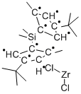 RAC-DIMETHYLSILYLBIS-(4-TERT-BUTYL-2-METHYLCYCLOPENTADIENYL)DICHLOROZIRCONIUM(IV) Struktur