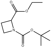 1,2-Azetidinedicarboxylic acid, 1-(1,1-diMethylethyl) 2-ethyl ester Struktur