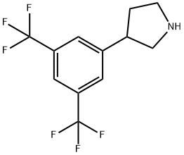 3-[3,5-bis(trifluoroMethyl)phenyl]pyrrolidine 
hydrochloride Struktur