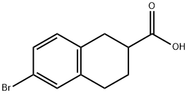 6-BroMo-1,2,3,4-tetrahydro-naphthalene-2-carboxylic acid Struktur