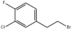 2-(3-chloro-4-fluoropheneyl)ethylbromide Struktur