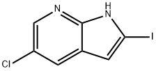 5-Chloro-2-iodo-1H-pyrrolo[2,3-b]pyridine Struktur