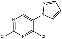 2,4-Dichloro-5-(1H-pyrazol-1-yl)pyrimidine Struktur