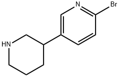 2-broMo-5-(piperidin-3-yl)pyridine Struktur