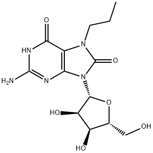 7-propyl-8-oxoguanosine Struktur