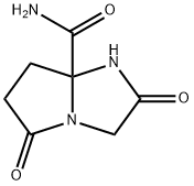 2,5-Dioxohexahydro-1H-pyrrolo(1,2-a)imidazole-7a-carboxamide Struktur