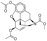 N-Methoxycarbonyl Normorphine Diacetate Struktur