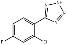 5-(2-Chloro-4-fluorophenyl)-2H-tetrazole Struktur