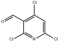 2,4,6-trichloronicotinaldehyde Struktur